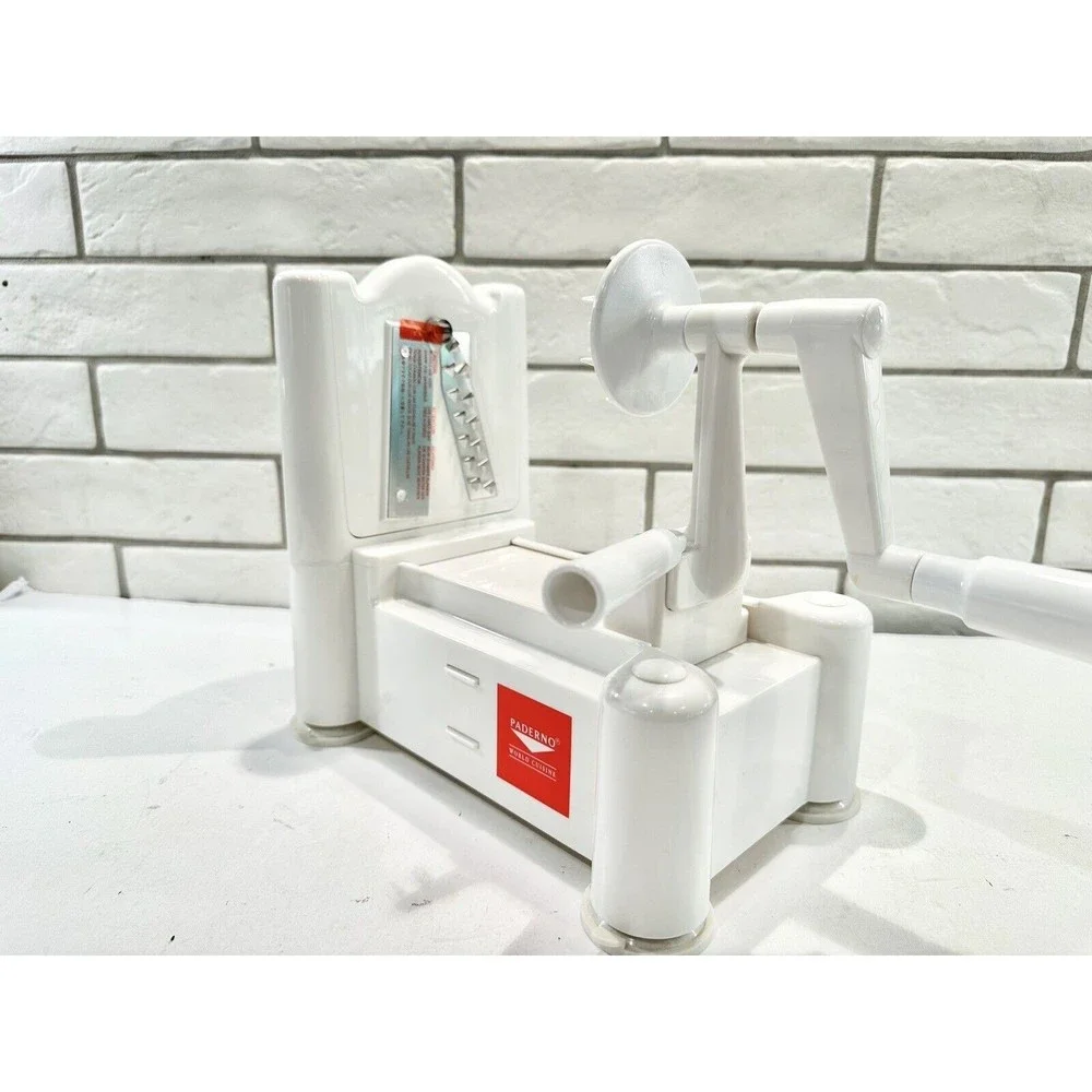 Williams Sonoma Paderno World‎ Cuisine Plastic Spiral Vegetable Slicer 3 Blades